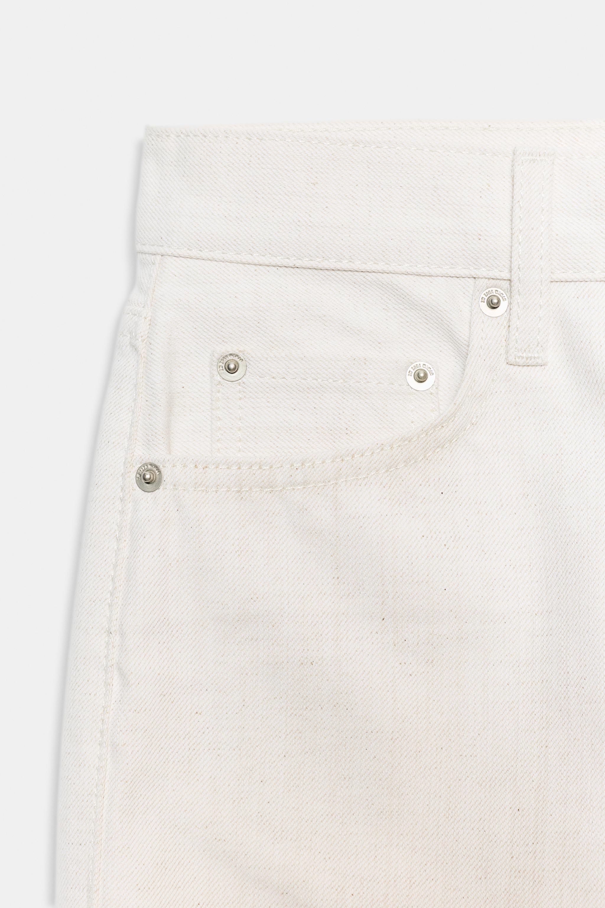 ZW COLLECTION MID-RISE STRAIGHT LEG JEANS